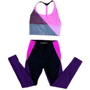 Victoria's Secret VSX Colorblock Workout Set Women's Size Small